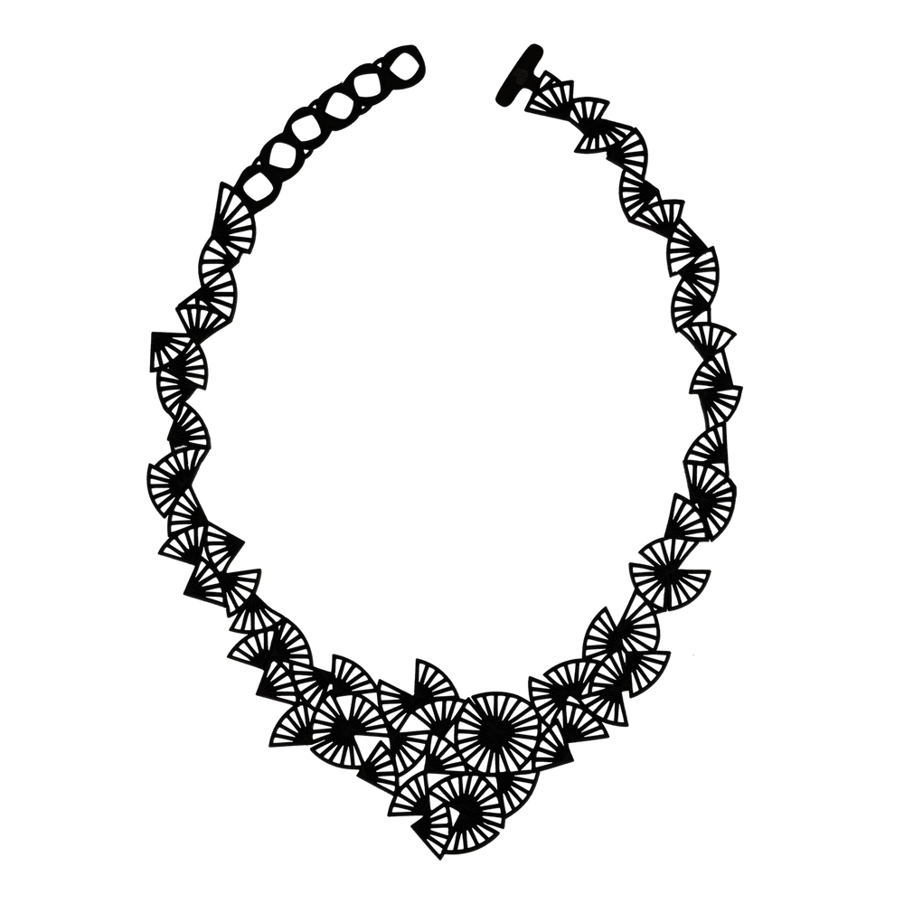 Origami Necklace Black koresjewelry