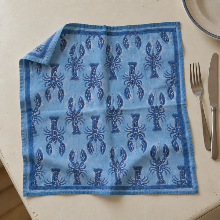Blue Lobster Napkin