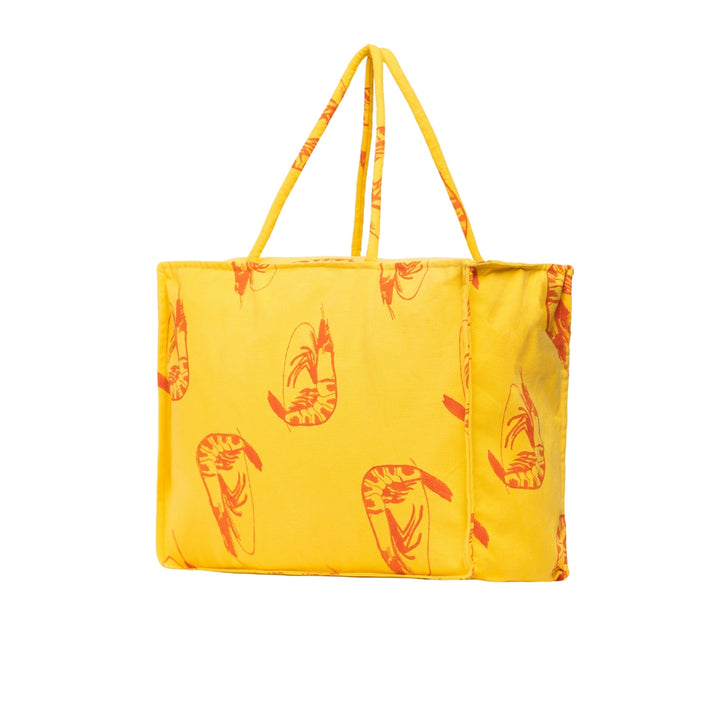 Orange Muschel Handtasche