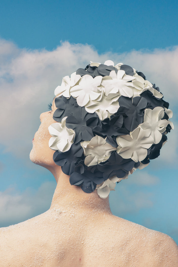 Nostalgia Vintage Multicolor Swim Cap