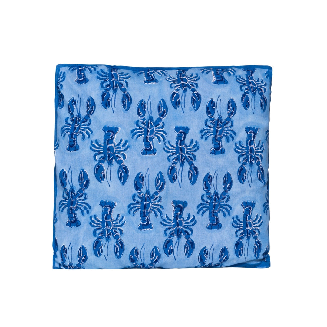 Blue Lobster Cushion