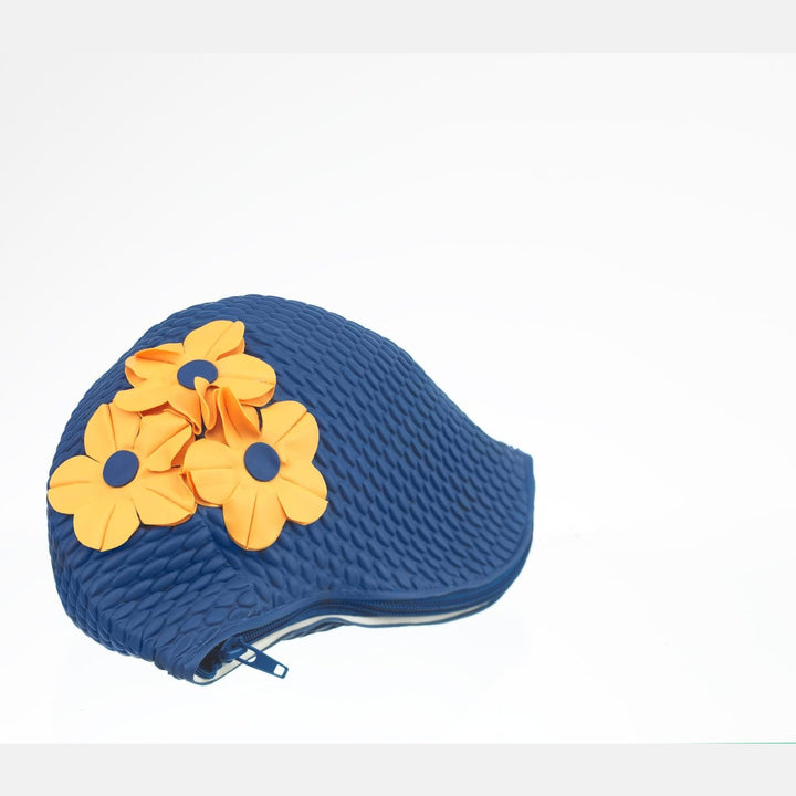 Swim Bags 3 Flowers Blue 501 koresjewelry