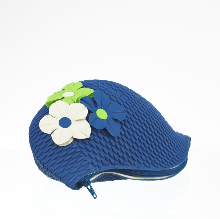 Swim Bags 3 Flowers Blue 504 koresjewelry