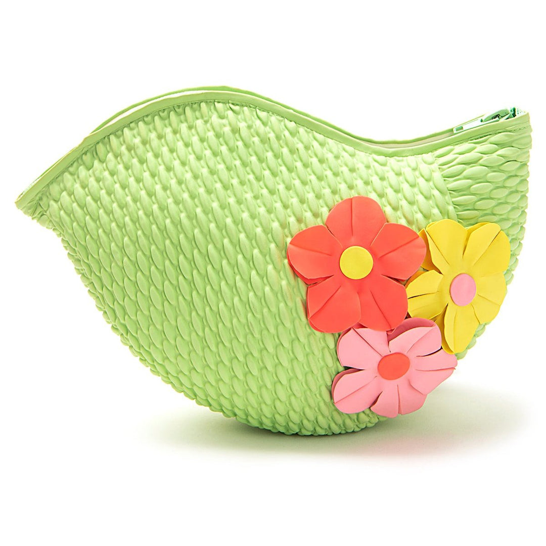 Swim Bags 3 Flowers Green 522 koresjewelry