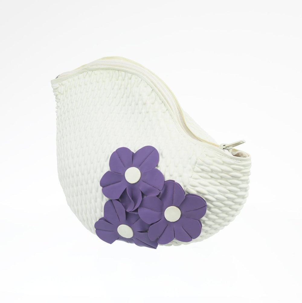 Swim Bags 3 Flowers White 4210 koresjewelry