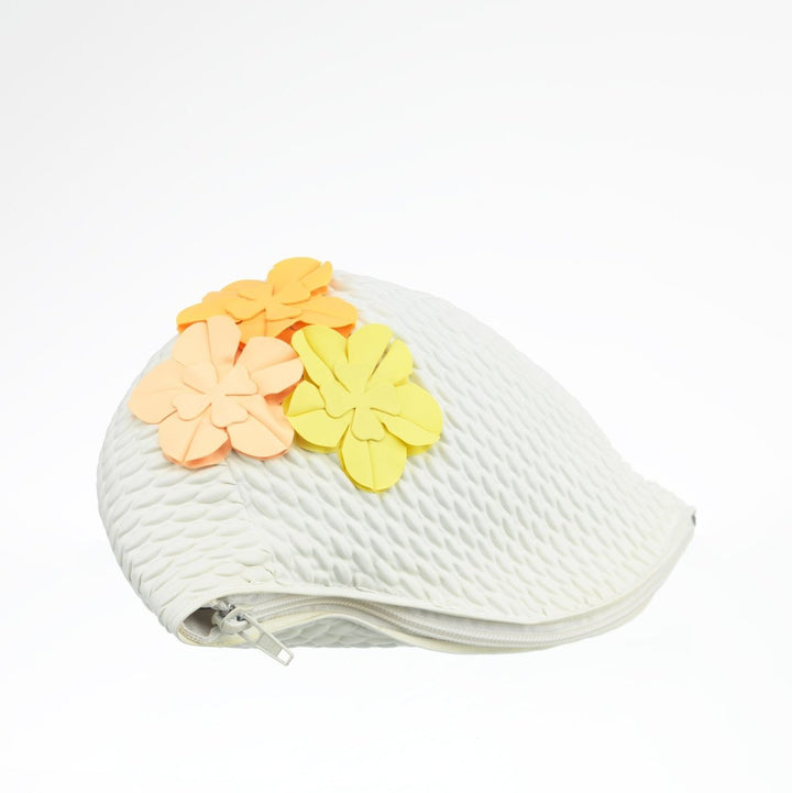 Swim Bags 3 Flowers White 424 koresjewelry