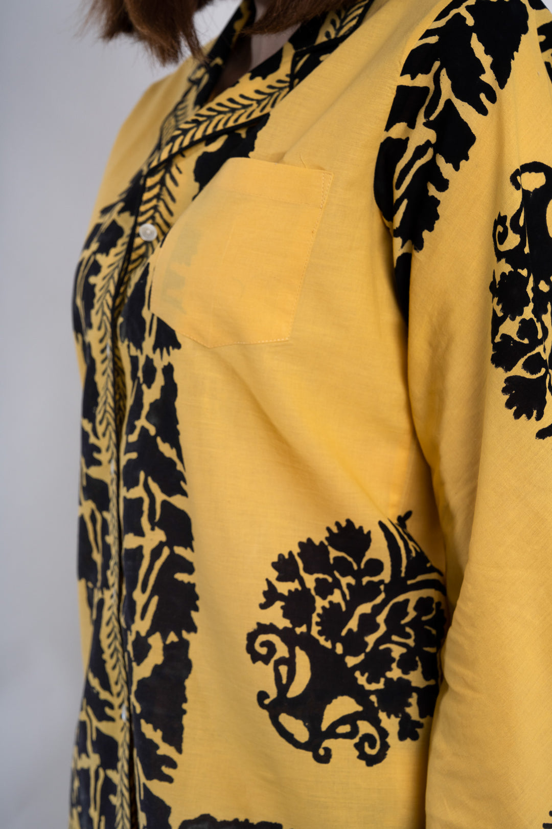 Pijama Azul y Dorado