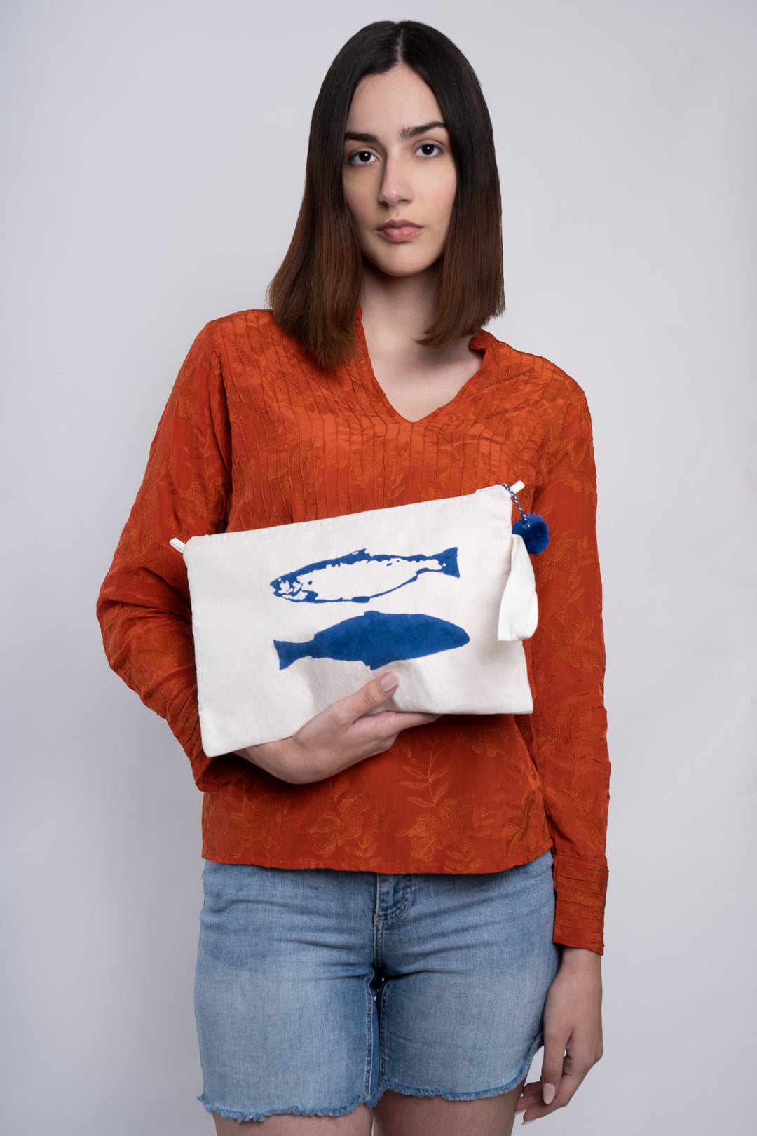 Farbige Fisch-Armbandtasche