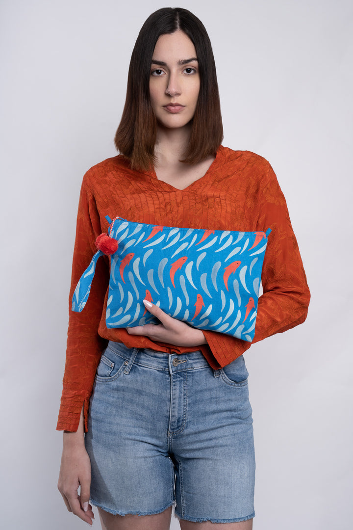 Farbige Fisch-Armbandtasche