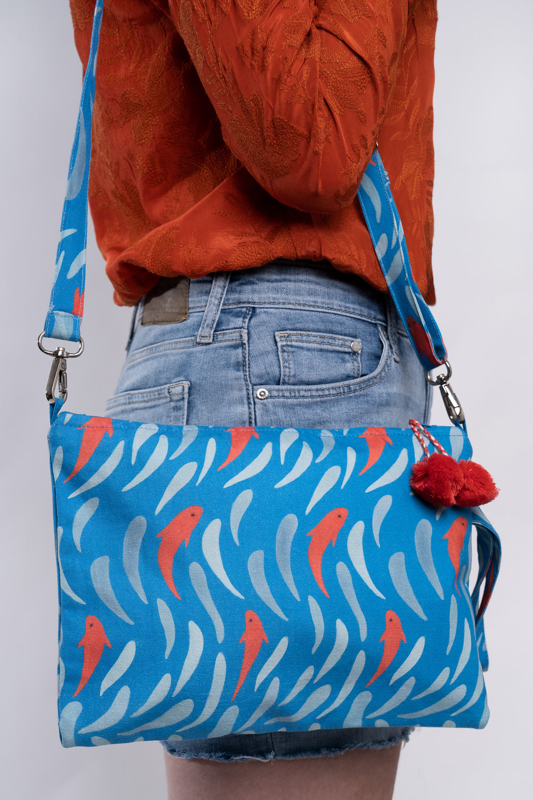 Farbige Fisch-Armbandtasche