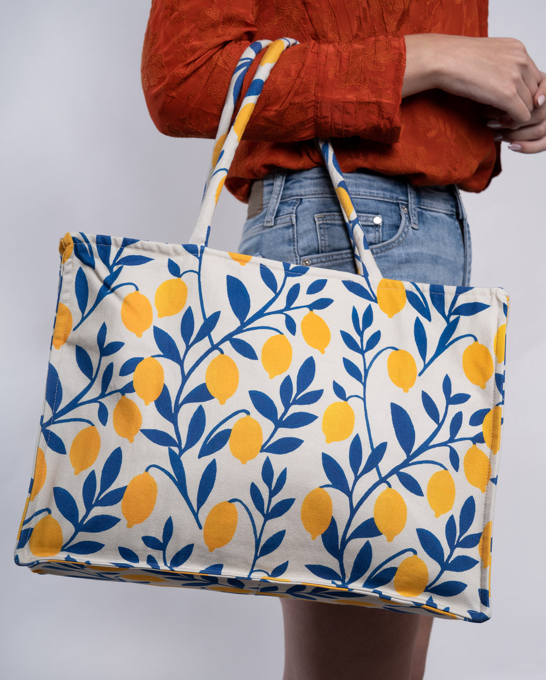 Orange Muschel Handtasche