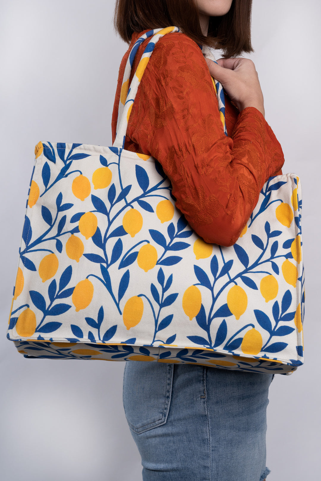 Orange Muschel Handtasche