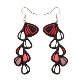 Dahlia Earrings Pink koresjewelry