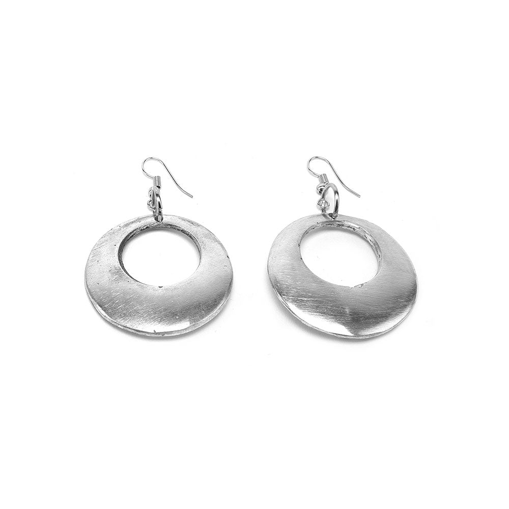 Earrings Round With Hole AL17266 koresjewelry