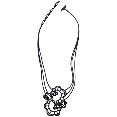 Japanese Flower Necklace koresjewelry