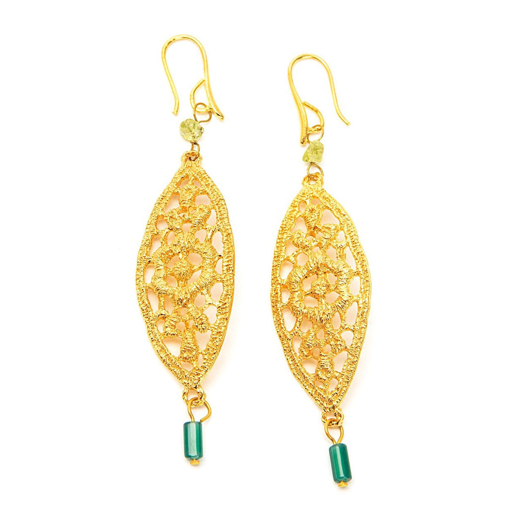 Lace Flower Earrings G 63 koresjewelry