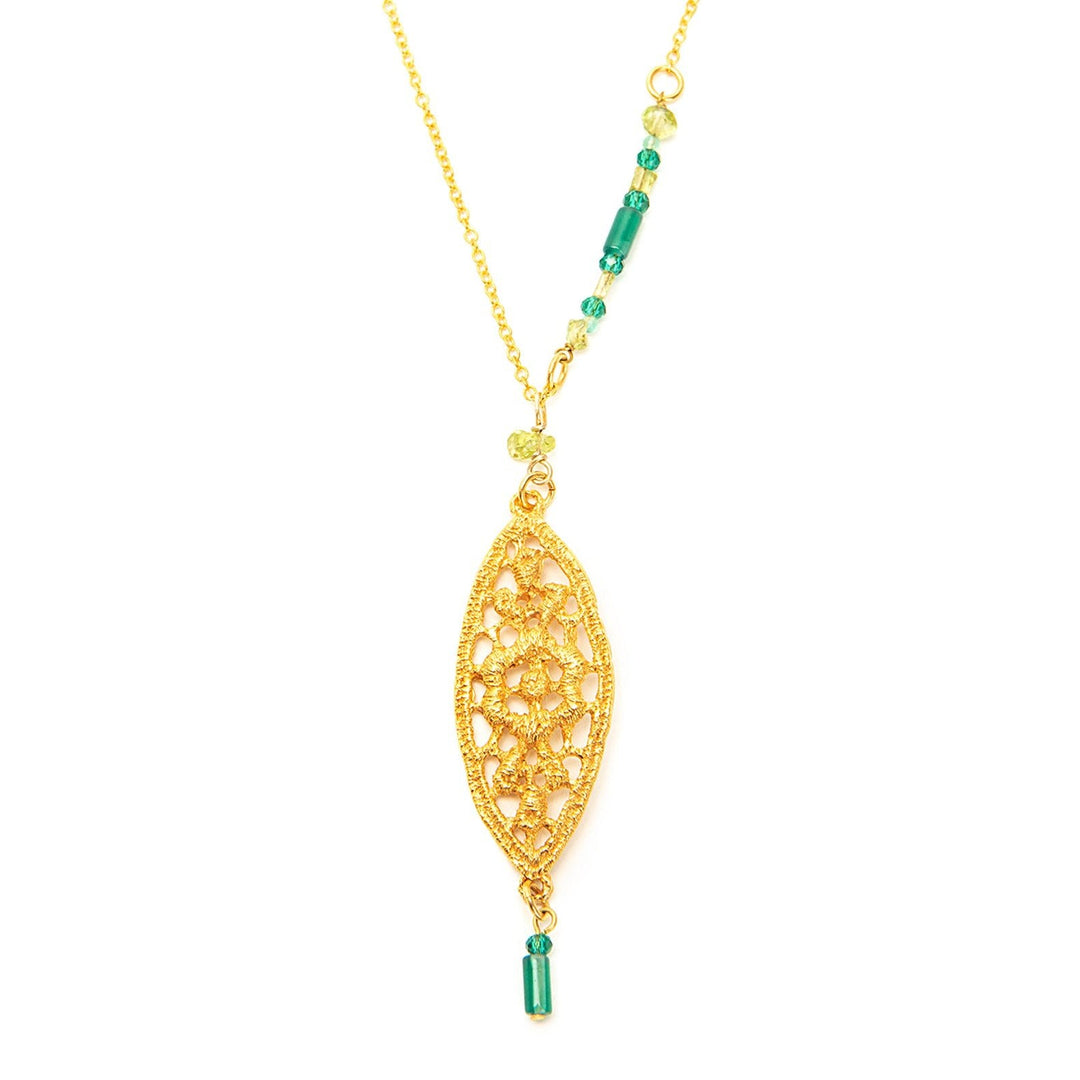 Lace Flower Necklace G 63 koresjewelry