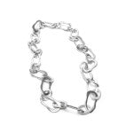 Necklace Oval Chain Irregular AL02053 koresjewelry