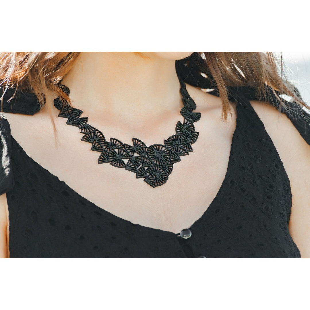 Origami Necklace Black koresjewelry