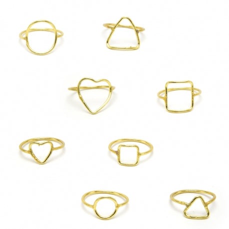 Ring Mix Shapes DD15005 koresjewelry
