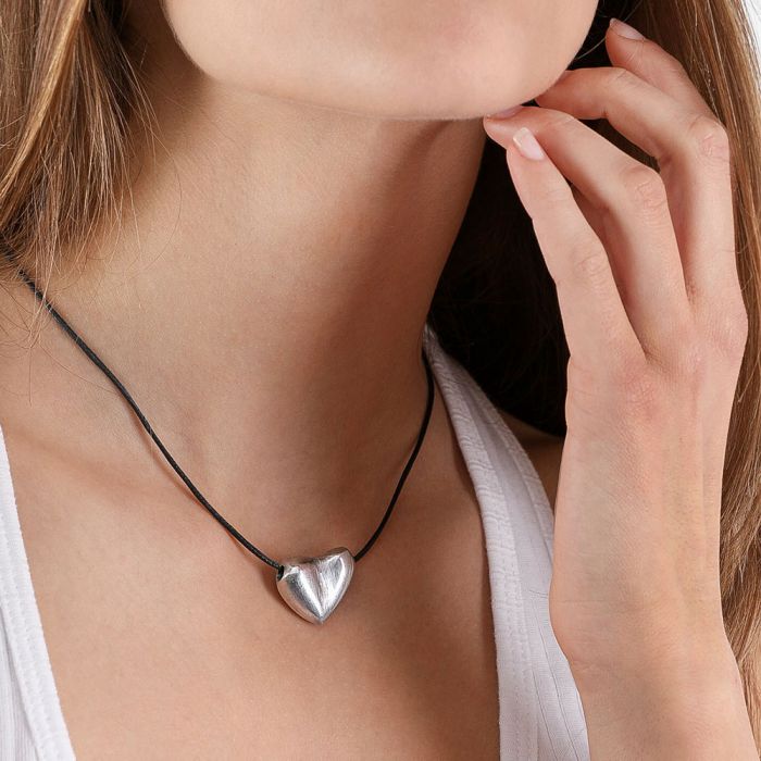 SHORT NECKLACE SMALL HEART AL02706 koresjewelry
