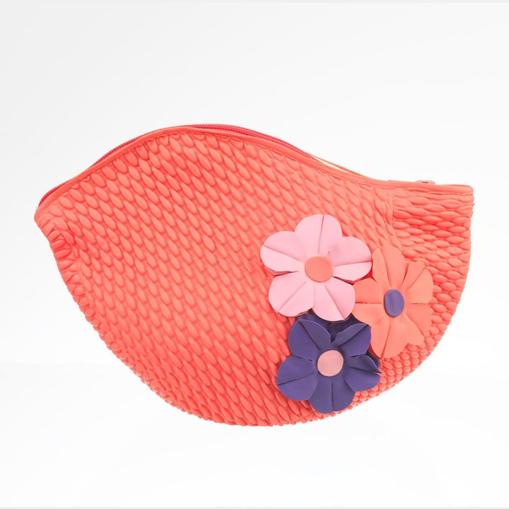 Swim Bags 3 Flowers Fuchsia 482 koresjewelry