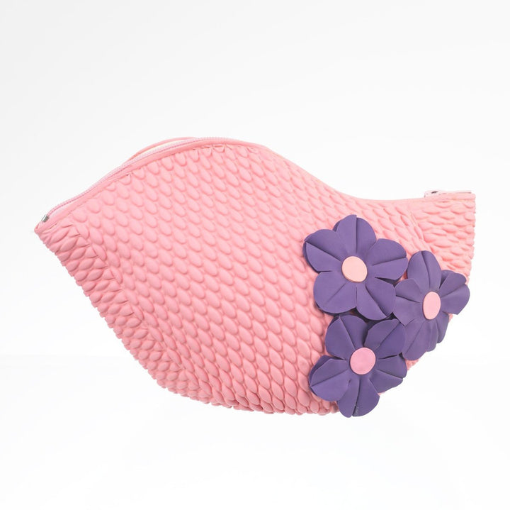 Swim Bags 3 Flowers Pink 472 koresjewelry