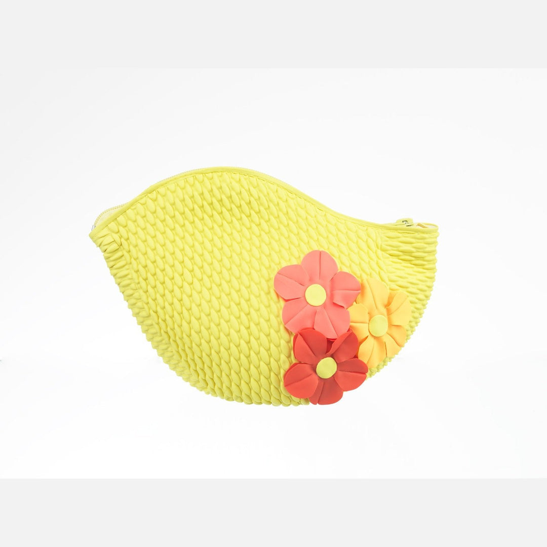 Swim Bags 3 Flowers Yellow 441 koresjewelry