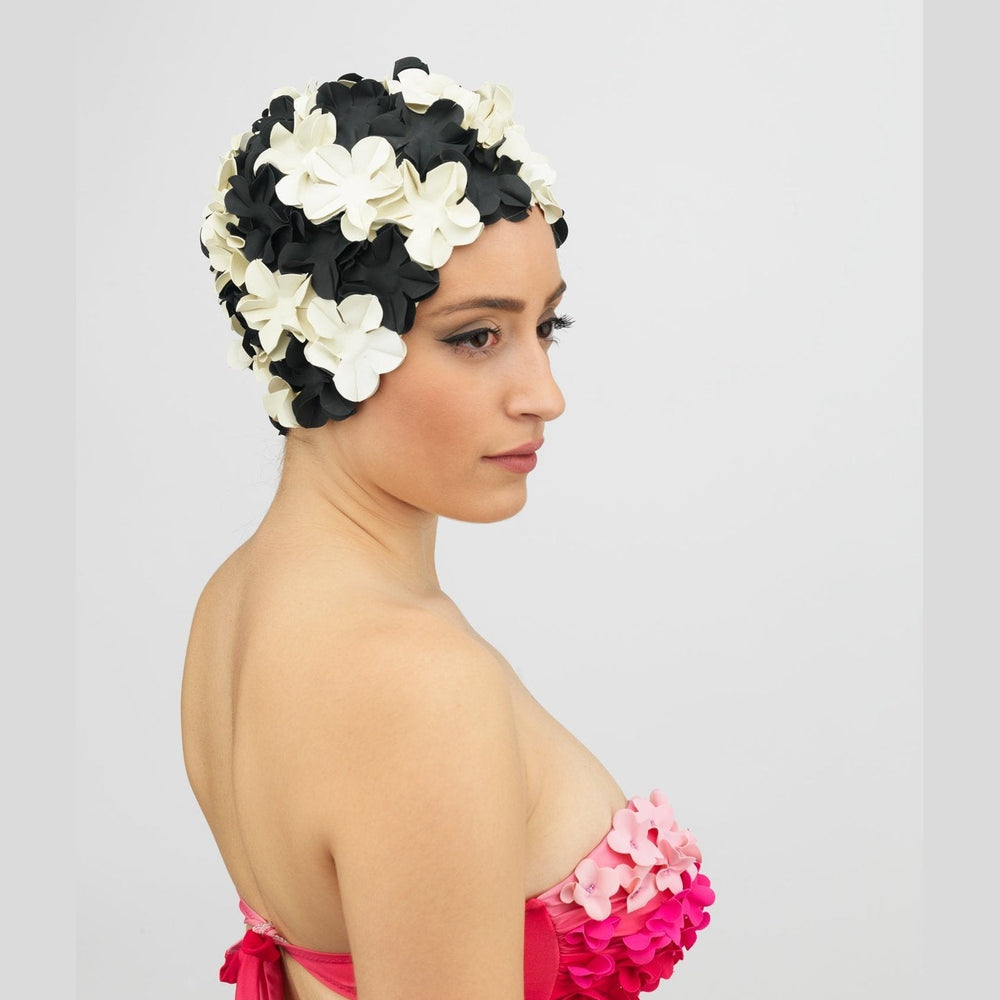 Swim Cap Flowers Multi Colors 40 koresjewelry