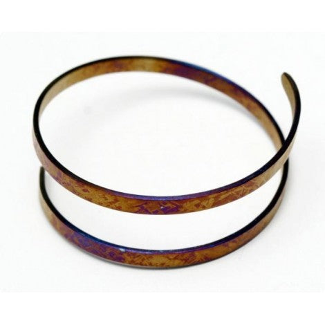 Titanium Double Spiral Bracelet koresjewelry