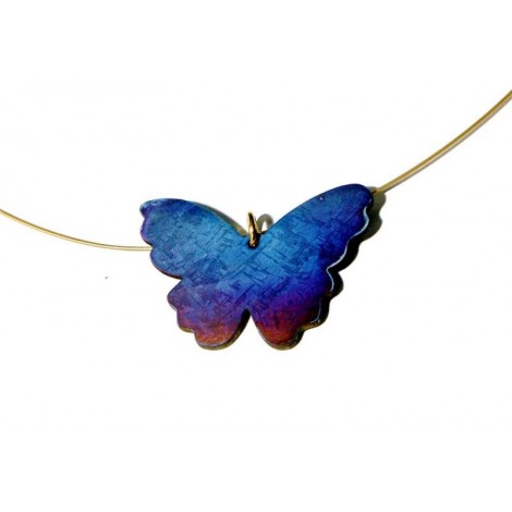 Titanium Pendant Butterfly koresjewelry